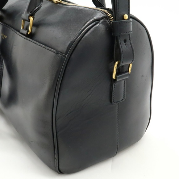 Saint Laurent Classic Duffle 6 Handbag Leather Black - Picture 7 of 9